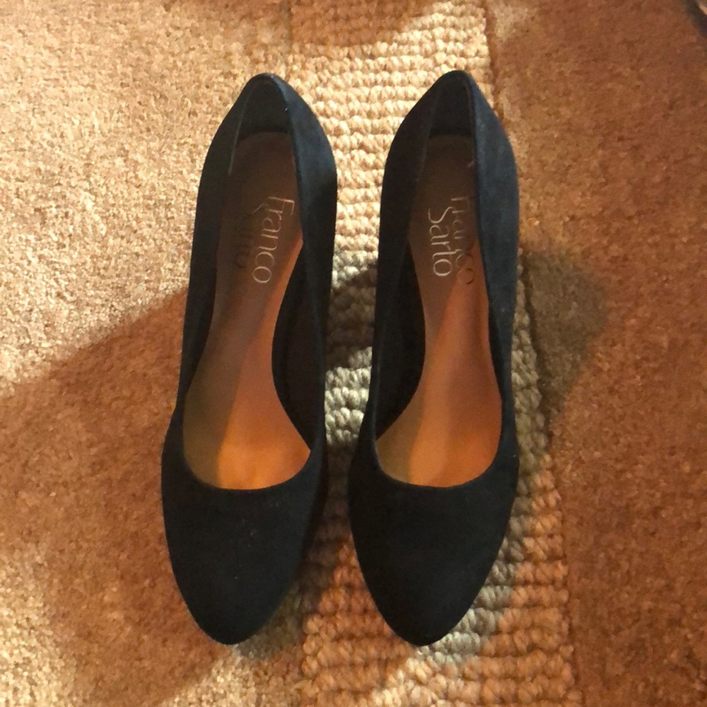 Franco Sarto Velvet Heels